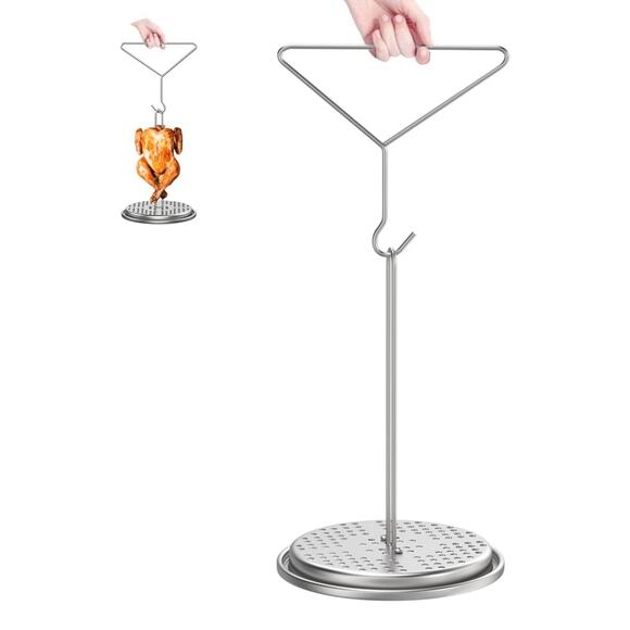 Stainless Steel Poultry Rack for Turkey and Chicken – Vertical Roasting Stand - Picture 6 of 6